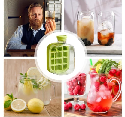 2-in-1 Mini Ice Cube Tray & Portable Bottle – Stay Cool Anywhere